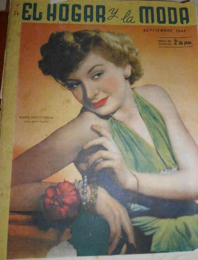 EL HOGAR Y LA MODA magazine side cover  September 1945