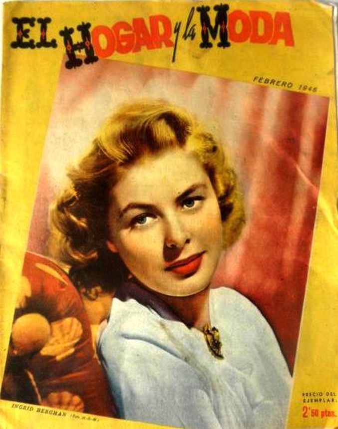EL HOGAR Y LA MODA magazine side cover  February 1946