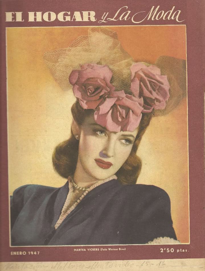 EL HOGAR Y LA MODA magazine side cover  January 1947