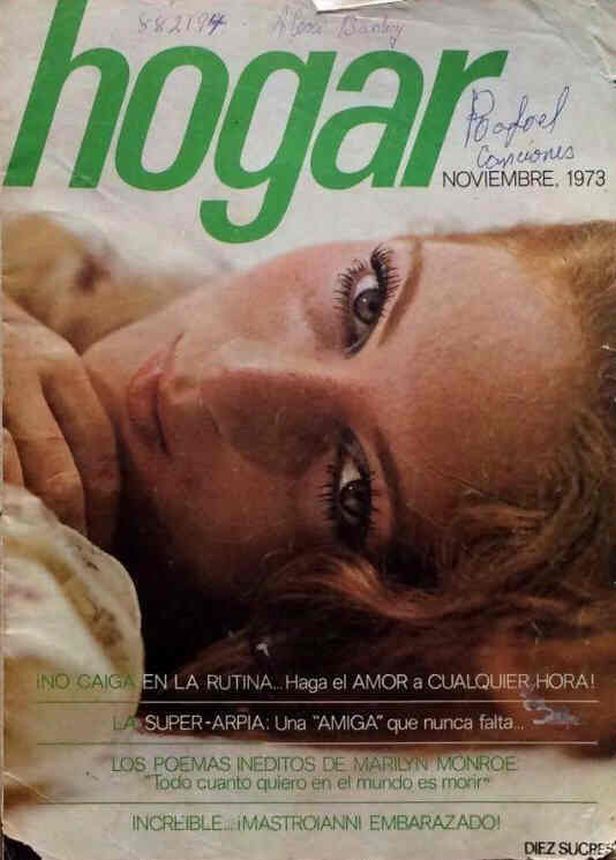 HOGAR magazine side cover  November 1973