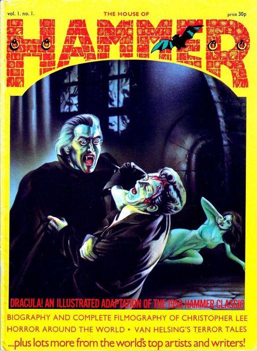 HOUSE OF HAMMER magazine side cover Issue 1 October 1976