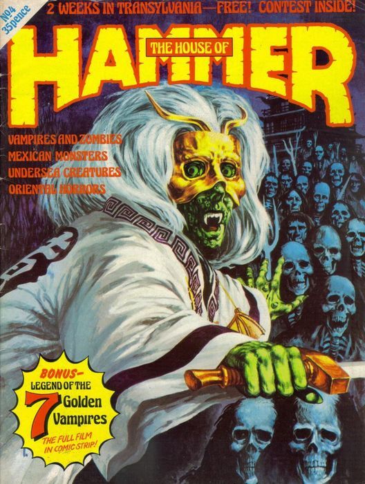 HOUSE OF HAMMER magazine cover Issue 4  1977