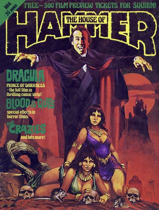HOUSE OF HAMMER magazine side cover Issue 6  1977