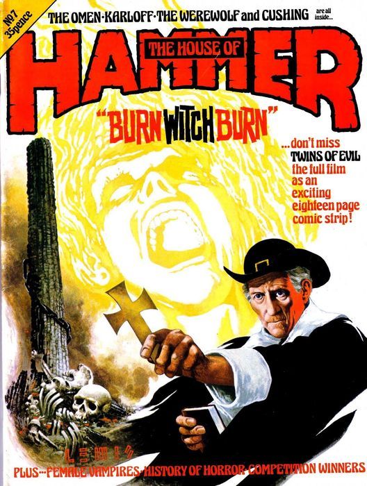 HOUSE OF HAMMER magazine side cover Issue 7 August 1977