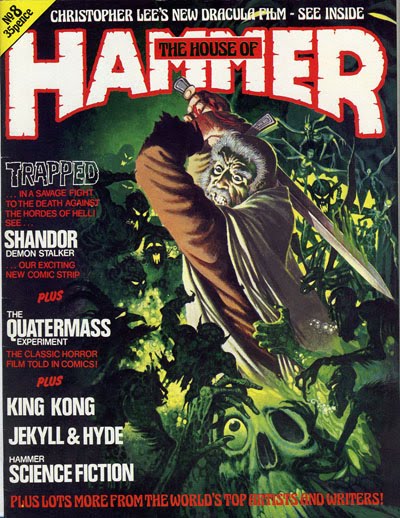 HOUSE OF HAMMER magazine side cover Issue 8 October 1977
