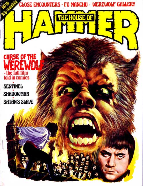 HOUSE OF HAMMER magazine side cover Issue 10 January 1978