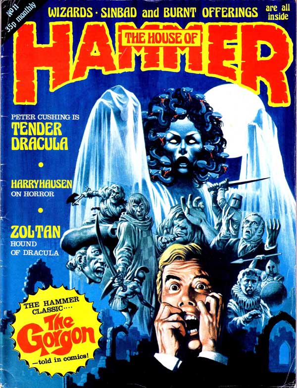 HOUSE OF HAMMER magazine side cover Issue 11 February 1978