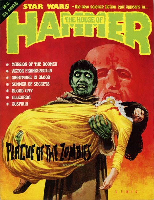 HOUSE OF HAMMER magazine side cover Issue 13  Vol 2 # 1 April 1978