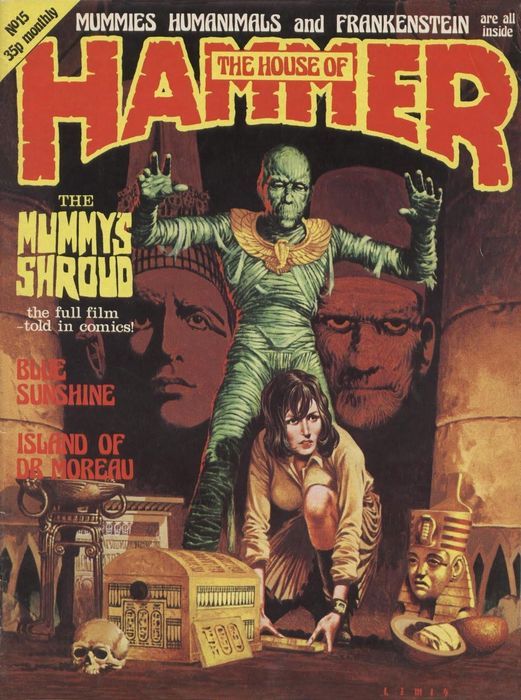 HOUSE OF HAMMER magazine side cover Issue 15  Vol 2 # 3 June 1978