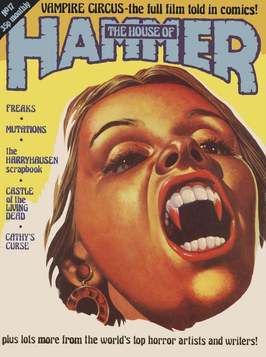 HOUSE OF HAMMER magazine side cover Issue 17  Vol 2 # 5 August 1978