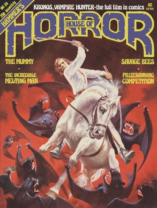 HOUSE OF HAMMER magazine side cover Issue 20  Vol 2 # 8  1978