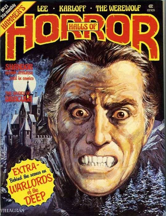 HOUSE OF HAMMER magazine side cover Issue 21  Vol 2 # 9 June 1978