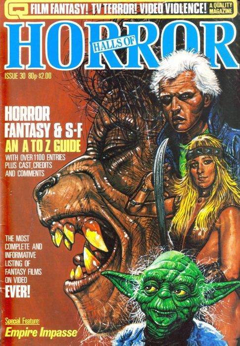 HOUSE OF HAMMER magazine side cover Issue 30  1984