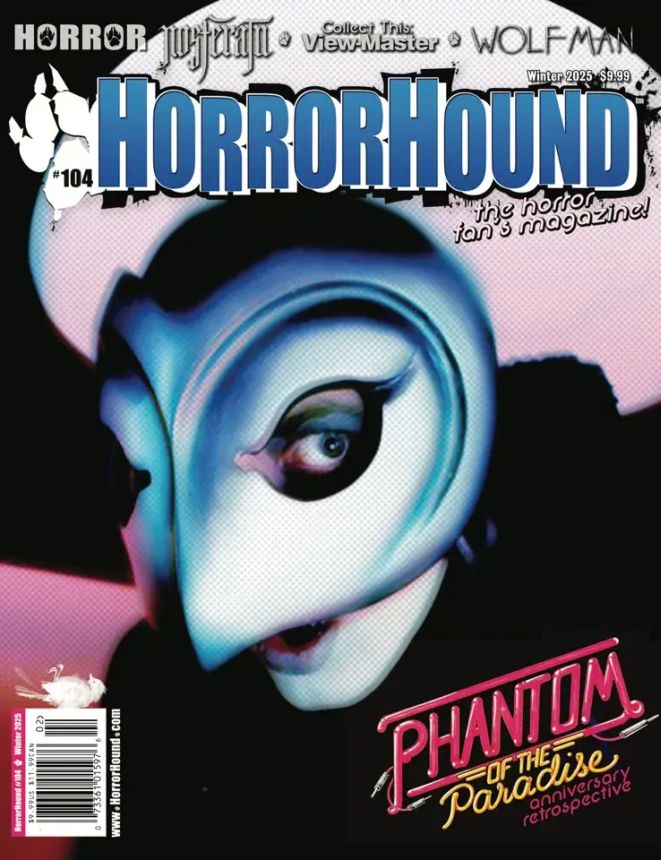 HORRORHOUND magazine side cover Issue 104 Winter 2024