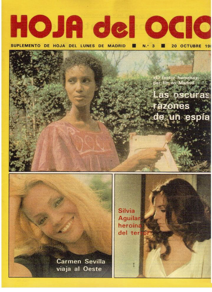 HOJA DEL OCIO magazine side cover Issue 3 20 October 1980