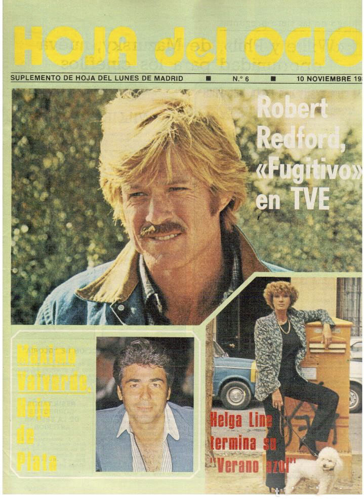 HOJA DEL OCIO magazine side cover Issue 6 10 November 1980
