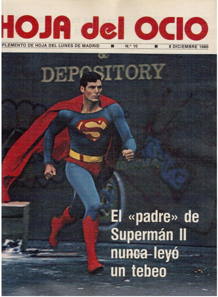 HOJA DEL OCIO magazine side cover Issue 10 8 December 1980