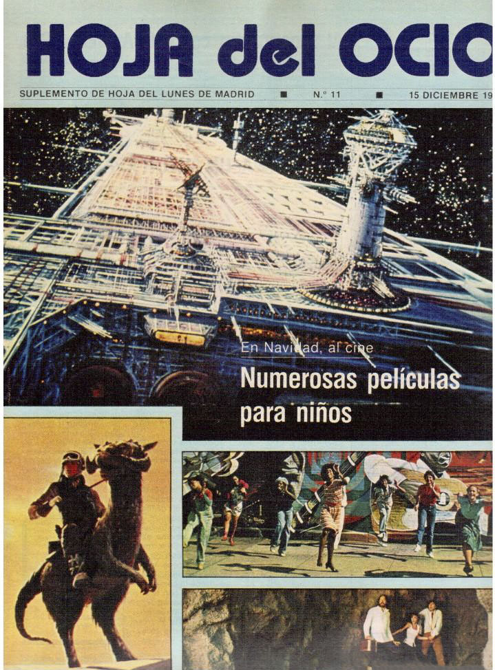 HOJA DEL OCIO magazine side cover Issue 11 15 December 1980