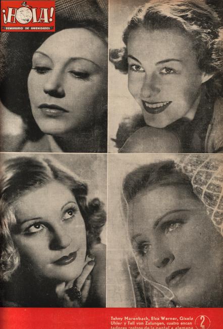 HOLA magazine side cover Issue 29 17 March 1945
