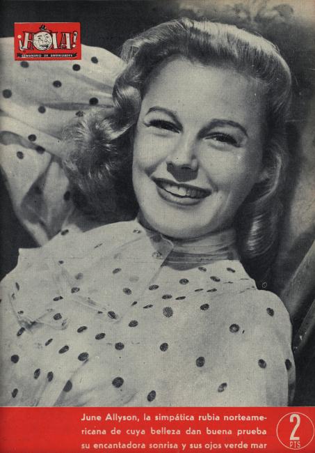 HOLA magazine side cover Issue 95 22 June 1946