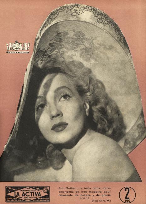 HOLA magazine side cover Issue 103 17 August 1946