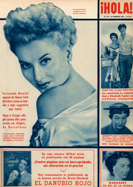 HOLA magazine side cover Issue 442 14 February 1953