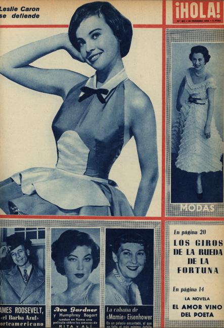 HOLA magazine side cover Issue 495 20 February 1954