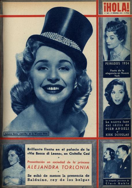 HOLA magazine side cover Issue 496 27 February 1954