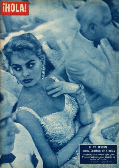 HOLA magazine side cover Issue 575 3 September 1955
