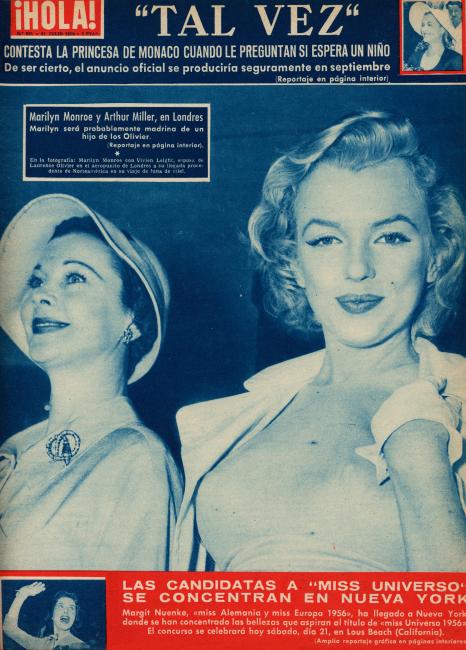 HOLA magazine side cover Issue 621 21 July 1956