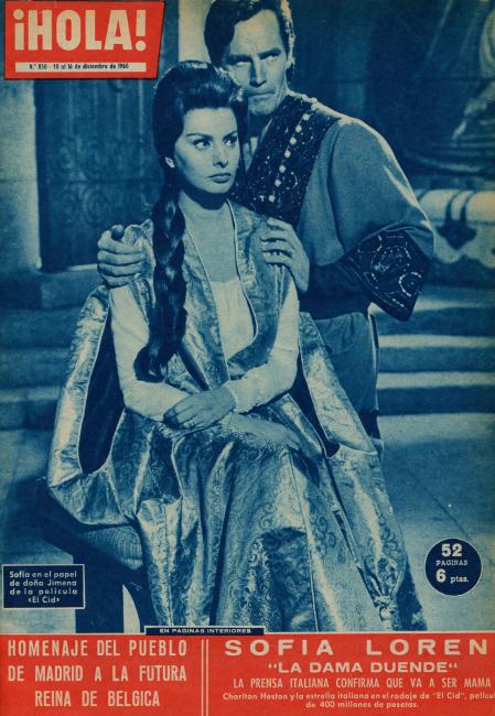 HOLA magazine side cover Issue 850 10 December 1960