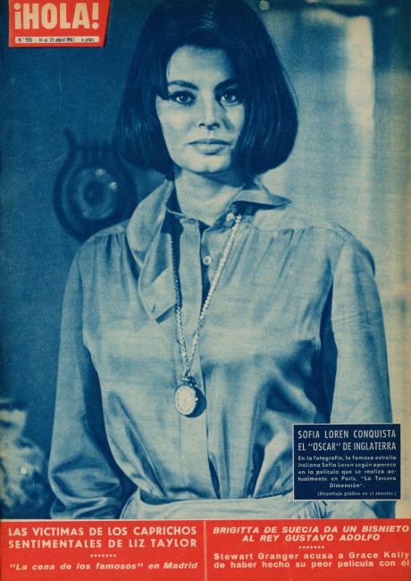 HOLA magazine side cover Issue 920 14 April 1962