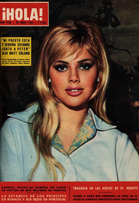 HOLA magazine side cover Issue 1026 25 April 1964