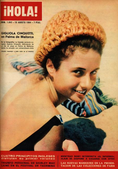 HOLA magazine side cover Issue 1042 15 August 1964