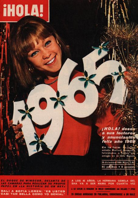 HOLA magazine side cover Issue 1061 26 December 1964