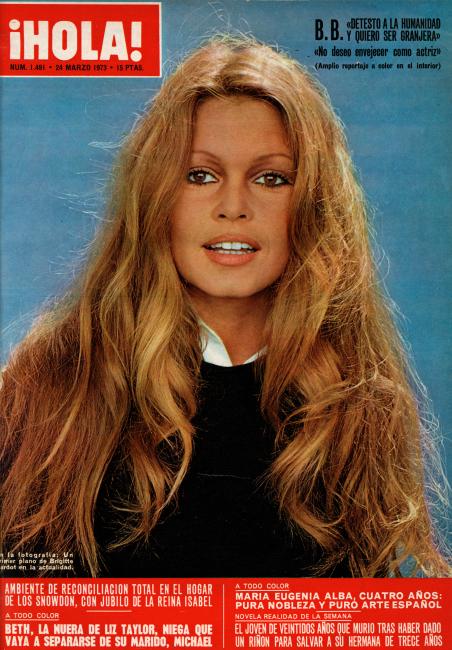 HOLA magazine side cover Issue 1491 24 March 1973