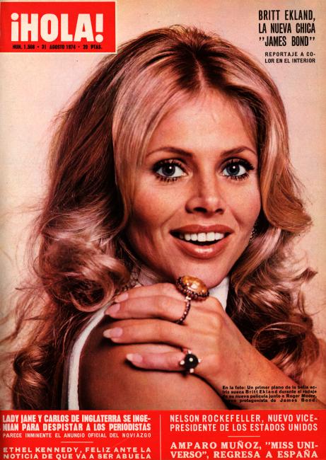 HOLA magazine side cover Issue 1566 31 August 1974
