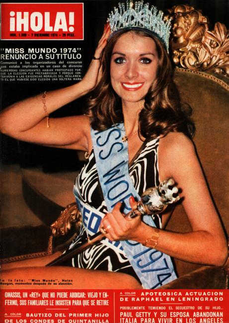 HOLA magazine side cover Issue 1580 7 December 1974