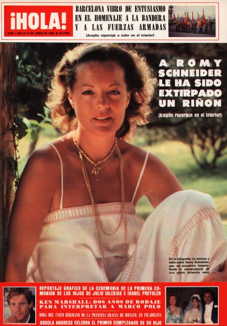HOLA magazine side cover Issue 1920 13 June 1981