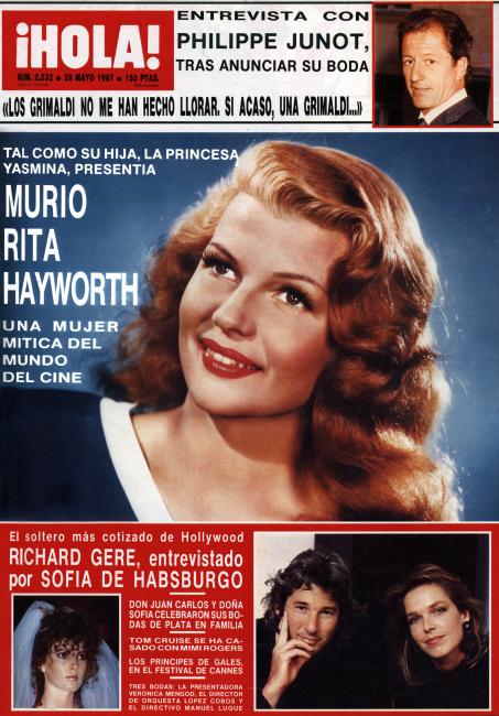 HOLA magazine side cover Issue 2232 28 May 1987