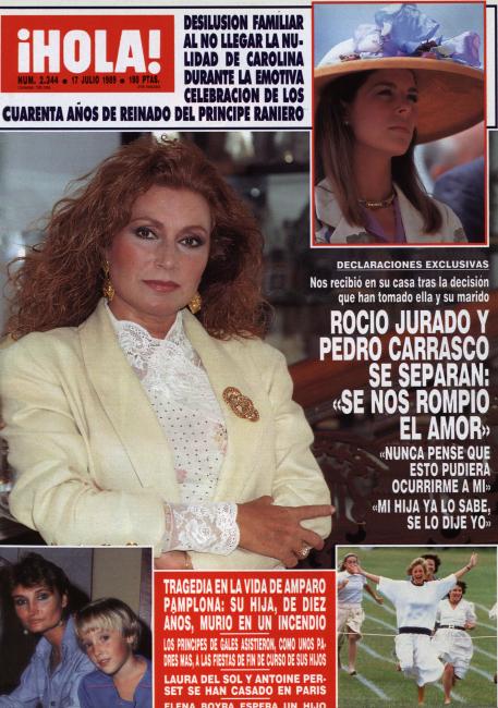 HOLA magazine side cover Issue 2344 17 July 1989