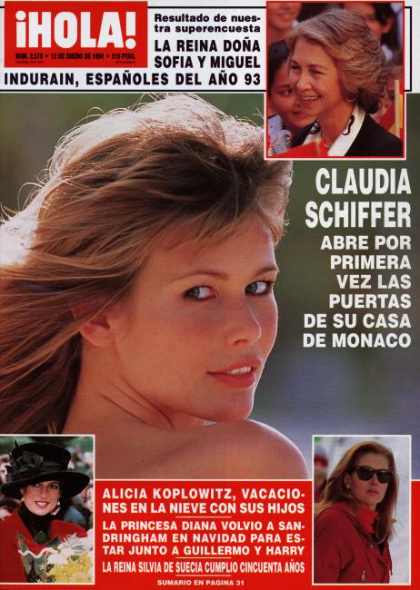HOLA magazine side cover Issue 2579 13 January 1994