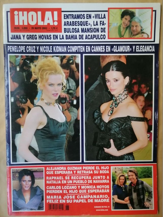 HOLA MEXICO magazine side cover 29 May 2003