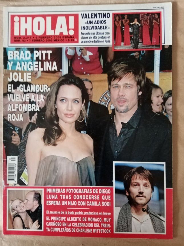 HOLA MEXICO magazine side cover 7 February 2008