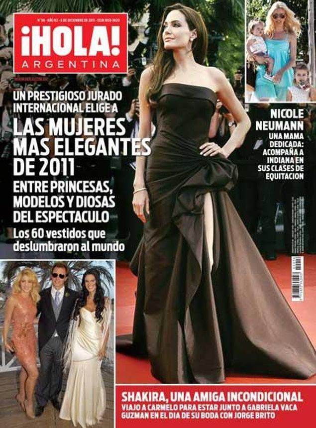 HOLA ARGENTINA magazine side cover 7 December 2011