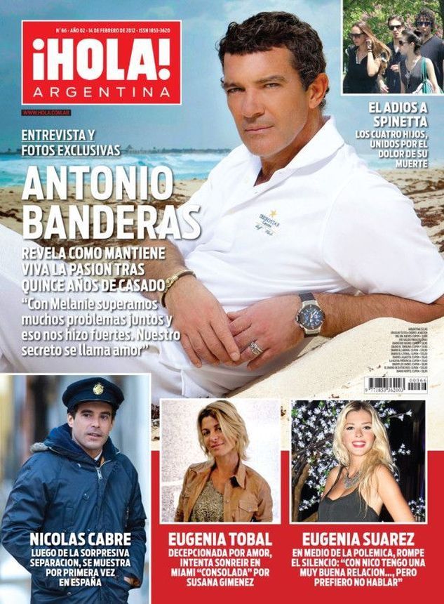 HOLA ARGENTINA magazine side cover 14 February 2012