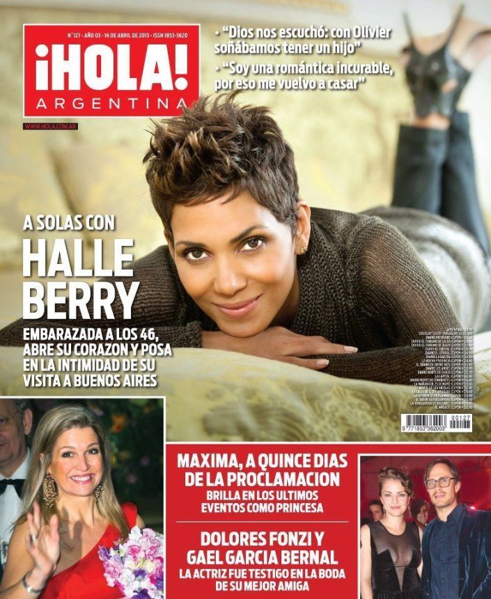 HOLA ARGENTINA magazine side cover 16 April 2013