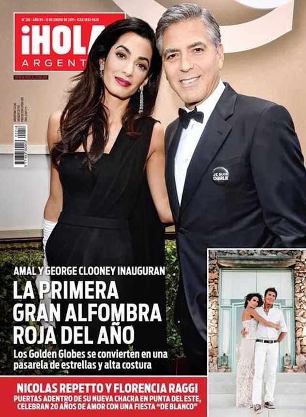 HOLA ARGENTINA magazine side cover 14 January 2015