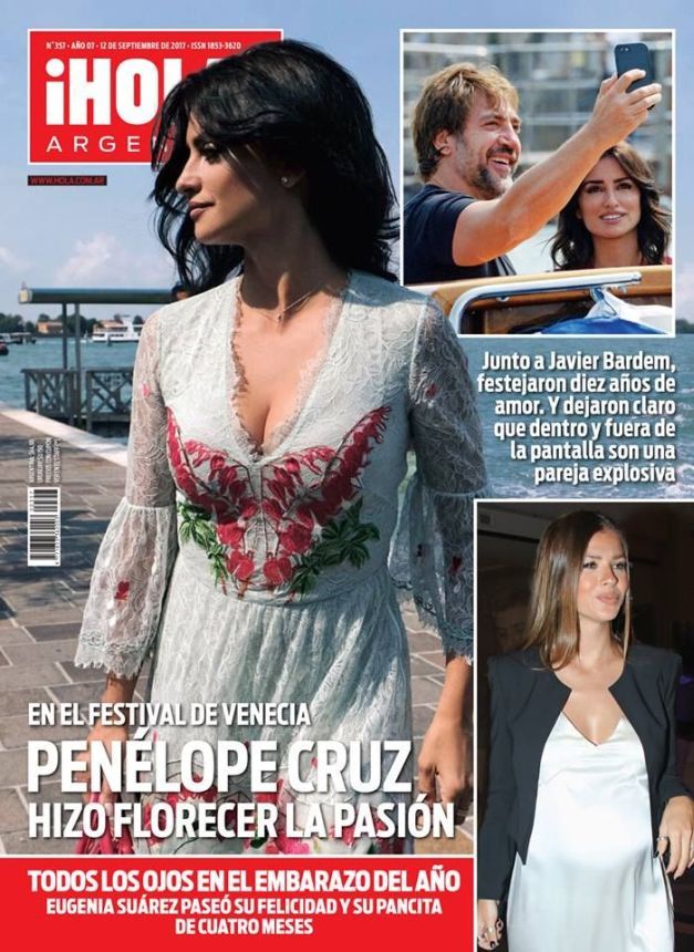 HOLA ARGENTINA magazine side cover 12 September 2017