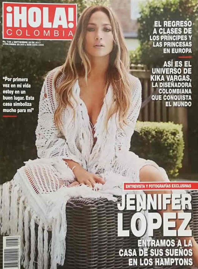 HOLA COLOMBIA magazine side cover 28 September 2017